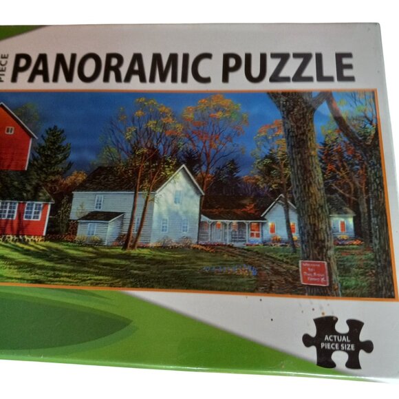 Lang 750 Piece Panoramic Puzzle American Farm Artwork By Sam Timm Sealed NEW - Picture 7 of 9